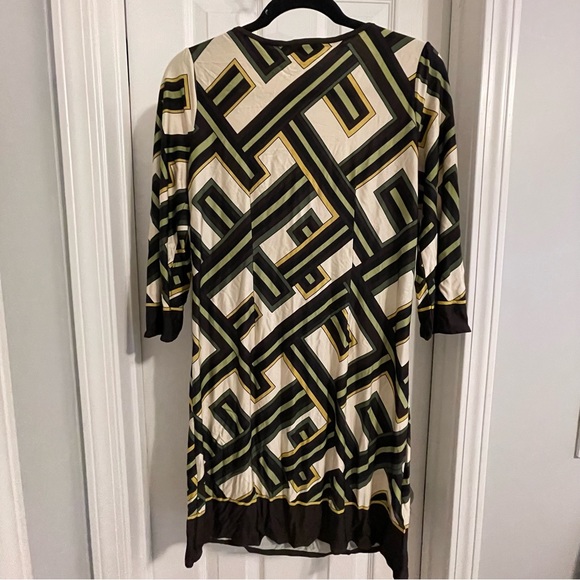 *DONATED* LOFT | Women’s Dress | Green Cream Black | Size 4 - Picture 3 of 5